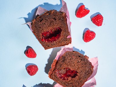 Muffin Czekoladowy z Maliną 110 g
